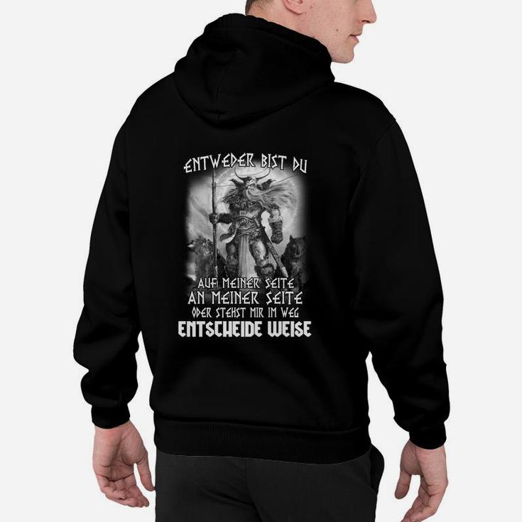 Krieger-Slogan Schwarzes Hoodie, Motivierendes Design