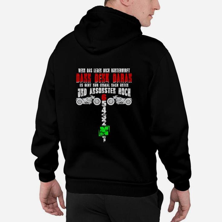 Lustiges Motocross Hoodie Heb den Daumen, Geschenk für Motorradfans