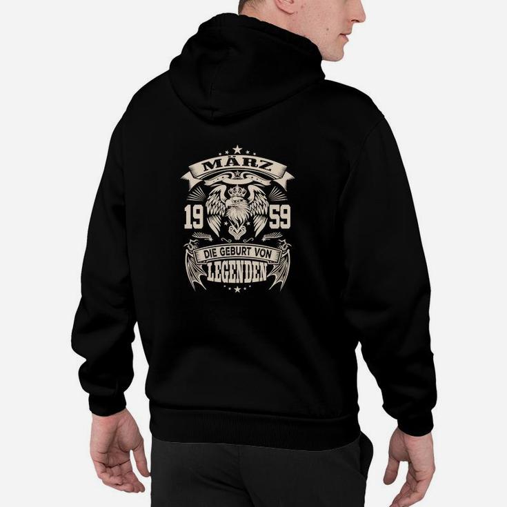 März 1959 Geburt von Legenden Hoodie, Adlermotiv Tee für Herren