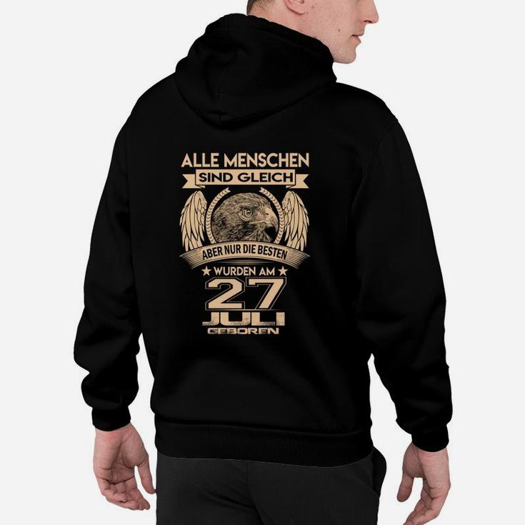 Personalisiertes Hoodie 27. Juli Geburtstag, Flügel & Löwen Design