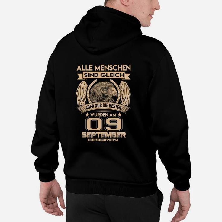 Personalisiertes September Geburtstags-Hoodie, Adler Design