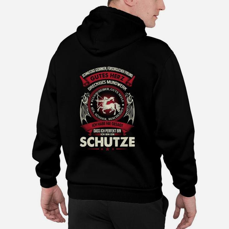 Schütze Sternzeichen Hoodie - Schwarz mit Motiv & Spruch