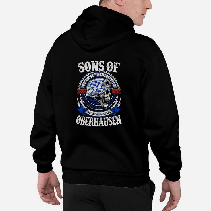 Sons of Oberhausen Biker Hoodie, Schwarzes Tee mit Motorradmotiv