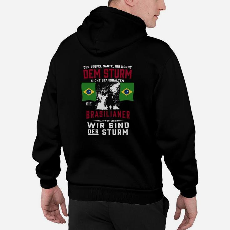 Stolzer Brasilianer Hoodie mit Adler, Patriotischer Spruch