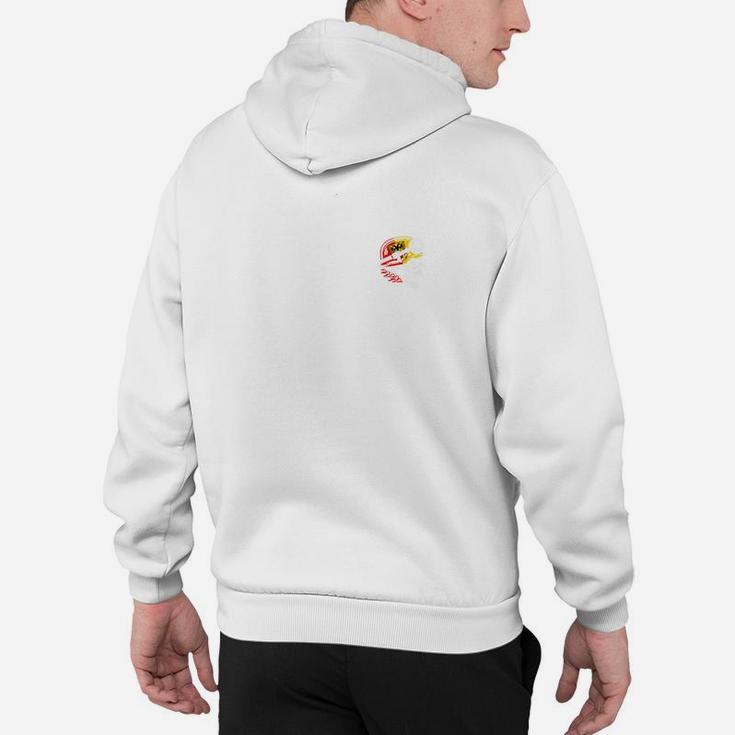 Herren Hoodie Weiß mit eingesticktem Logo, Elegantes Design