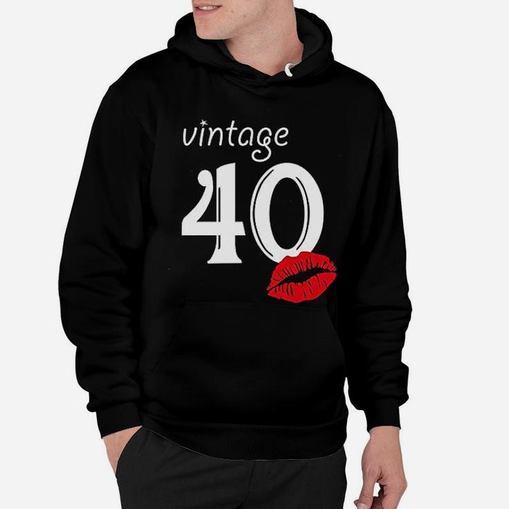 41st Birthday Gifts Women Vintage 41 1981 Tees Lipstick Funny Graphic  Hoodie