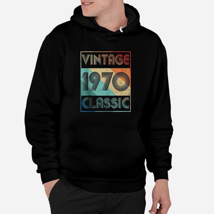 52 Year Old Birthday Gift Vintage Classic Born In 1970 Gifts  Hoodie