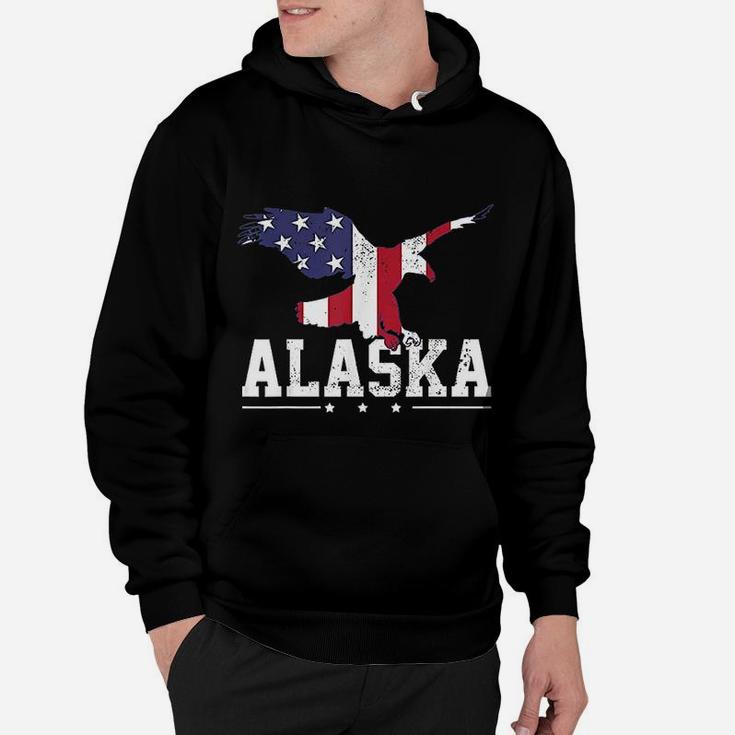 Alaska Usa Flag Vintage Eagle Hoodie