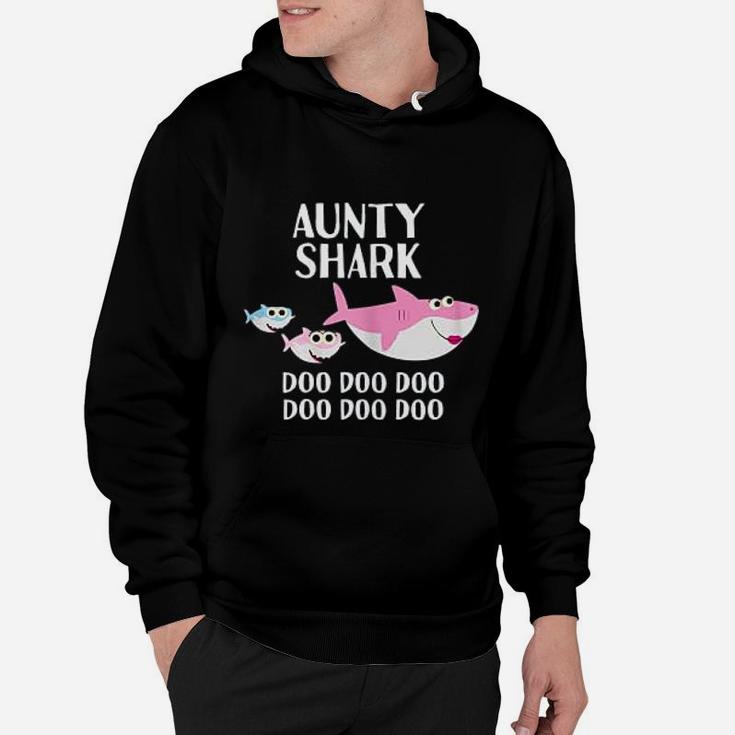 Aunty Shark Doo Doo Mothers Day Gift For Aunt Auntie Hoodie