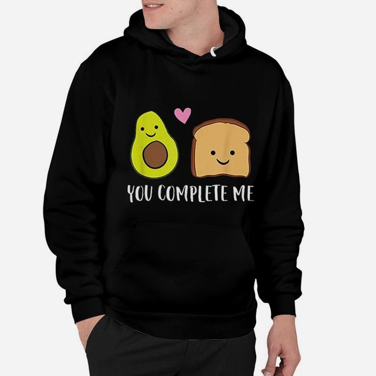 Avocado Toast You Complete Me Valentines Day Hoodie