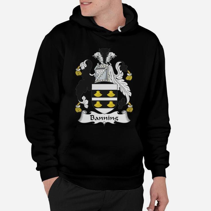 Banning Family Crest / Coat Of Arms British Family Crests Hoodie