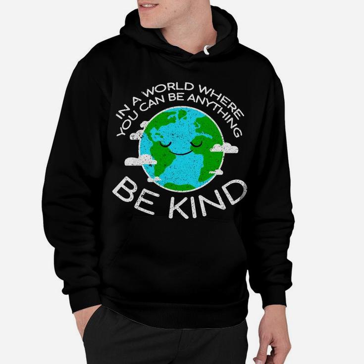 Be Kind Mother Earth Day Distressed Hoodie