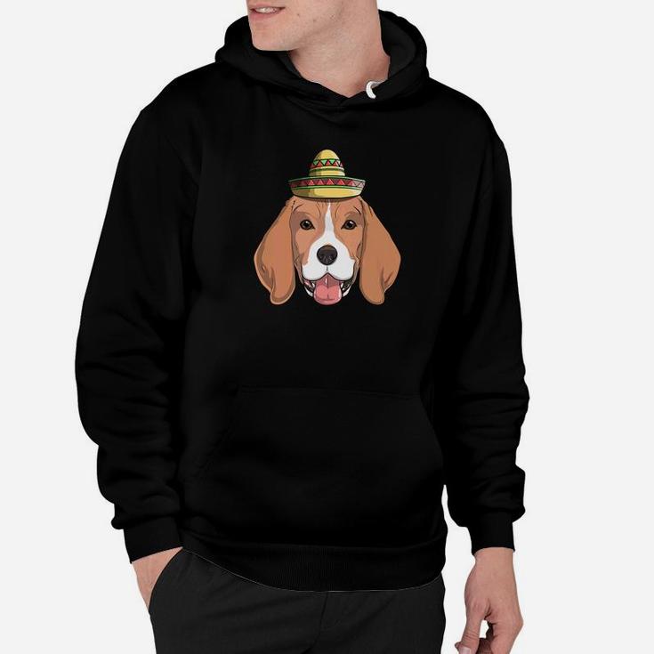 Beagle Dog Sombrero Fiesta Cinco De Mayo Mexican Hoodie