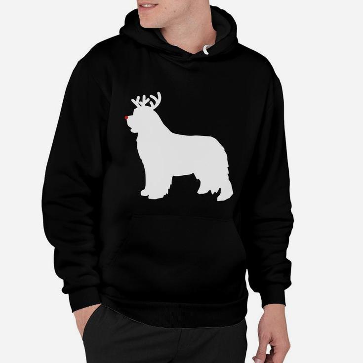 Beautiful Newfoundland Reindeer Christmas Dog Sweater Hoodie
