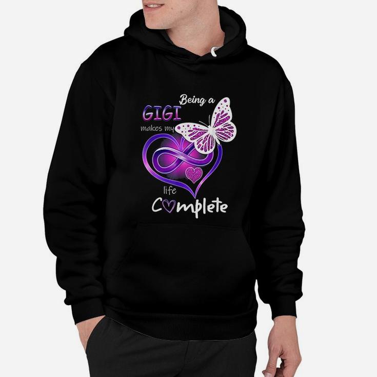 Being A Gigi Makes My Life Complete Butterfly Gigi Gift Hoodie