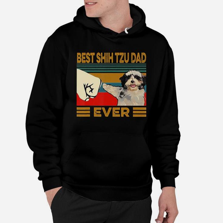 Best Shih Tzu Dad Ever Retro Vintage T-shirt Hoodie
