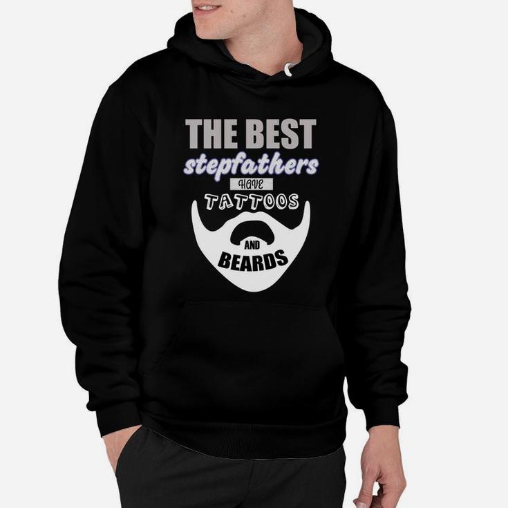 Best Stepfather Beards Tattoo Gift Step Dad Daddy Tee Hoodie