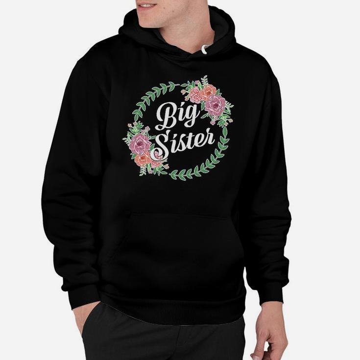 Big Sister With Flower Circle Youth Hoodie