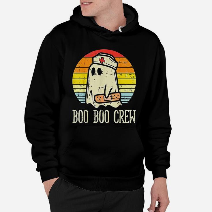 Boo Boo Crew Nurse Retro Halloween Hoodie