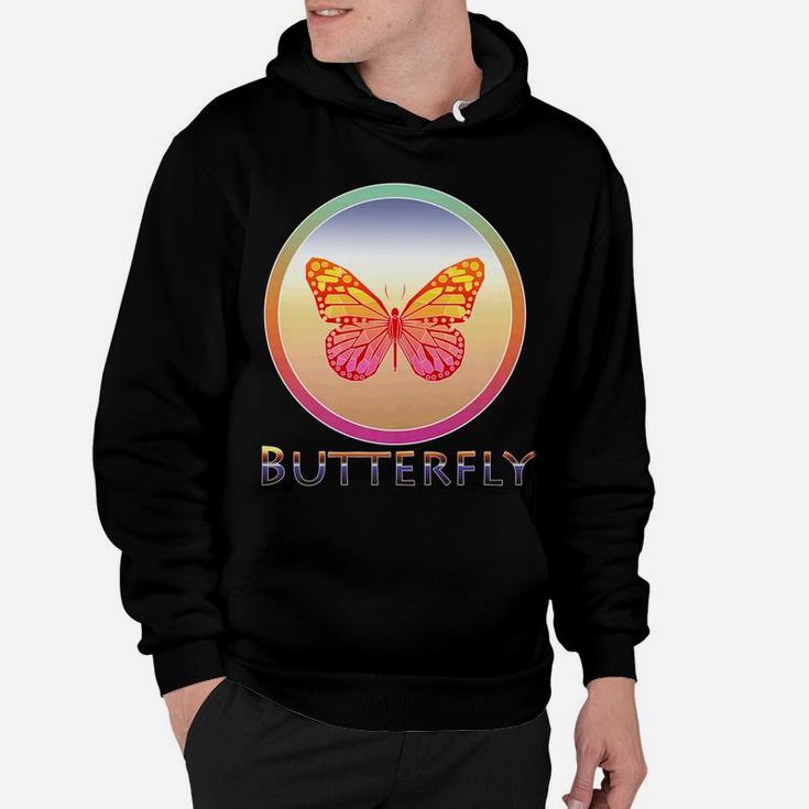 Butterfly Lover Vintage Retro Style Geometric Animal Hoodie