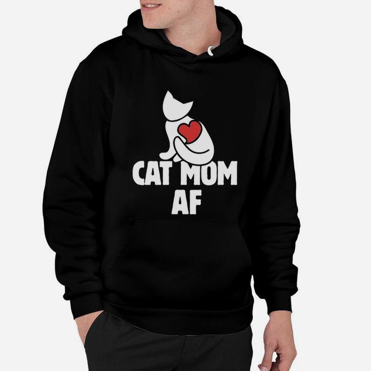 Cat Mom Af Funny Cat Persons Hoodie