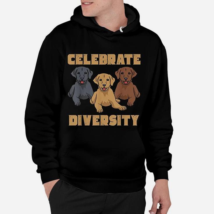 Celebrate Diversity Labrador Retriever Gifts Lab Dog Lover Hoodie
