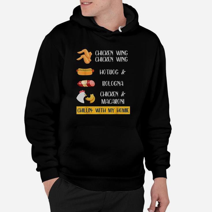 Chicken Wing Chicken Wing Hotdog And Bologna Hoodie
