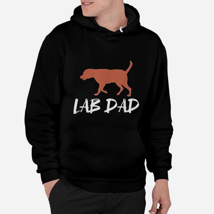 Chocolate Lab Dad Labrador Retriever Lover Hoodie