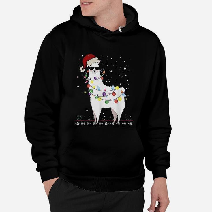 Christmas Llama Santa Hat Ugly Xmas Tree Alpaca Shirt Christmas Llama Santa Hat Ugly Xmas Tree Alpaca Shirt