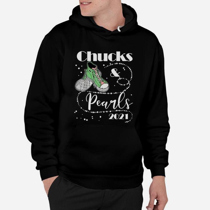 Chucks And Pearls 2021 Green Cute Shoes Hoodie