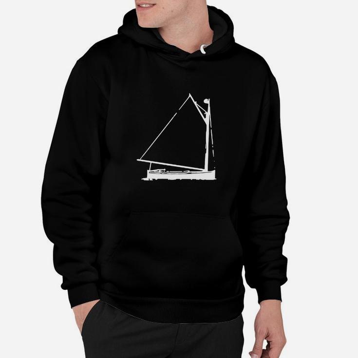 Classic Hand Drawn Boat Drawing Of A Cat Boat Hoodie