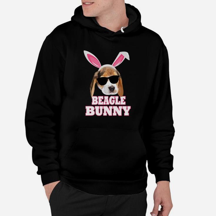 Cool Glasses Beagles Bunny Rabbit Dog Happy Easter Hoodie