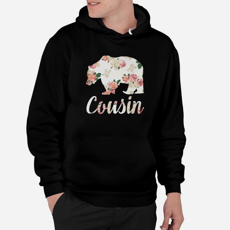 Cousin Bear Floral Family Christmas Matching Gift Hoodie