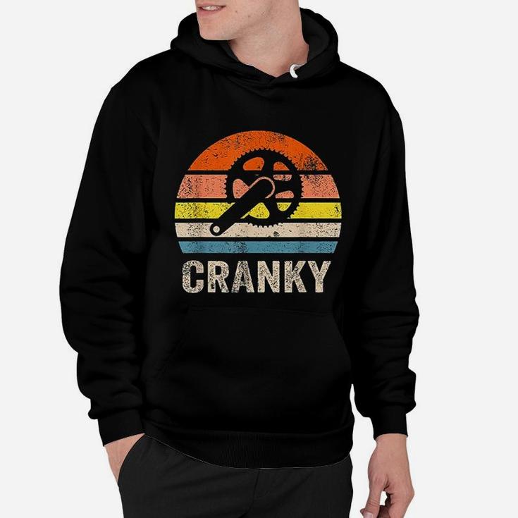 Cranky Vintage Sun Funny Bicycle Lovers Cycling Cranky Hoodie