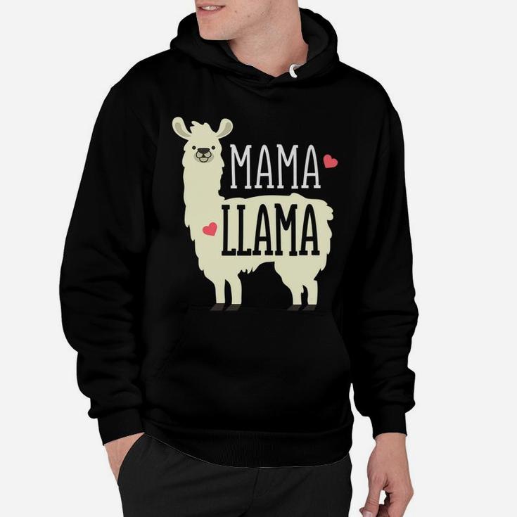 Cute Mama Llama Family Zoo Trip Mothers Day Gift Hoodie