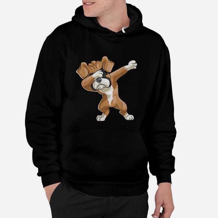Dabbing Boxer Dog Gift Funny Dab Gift Puppy Hoodie