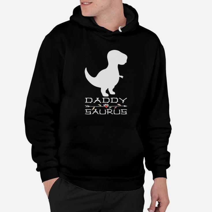 Daddysaurus Rex Funny Fathers Day Gift Idea For Daddy Premium Hoodie