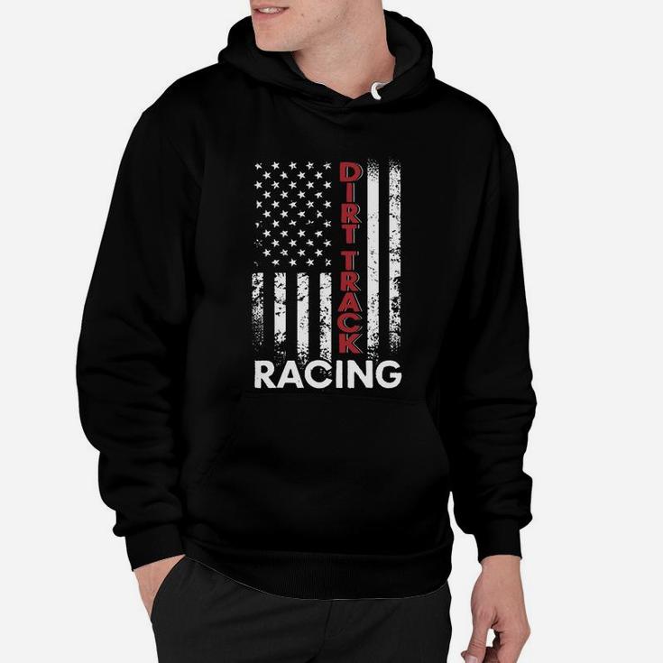 Dirt Track Racing American Flag T-shirt Hoodie