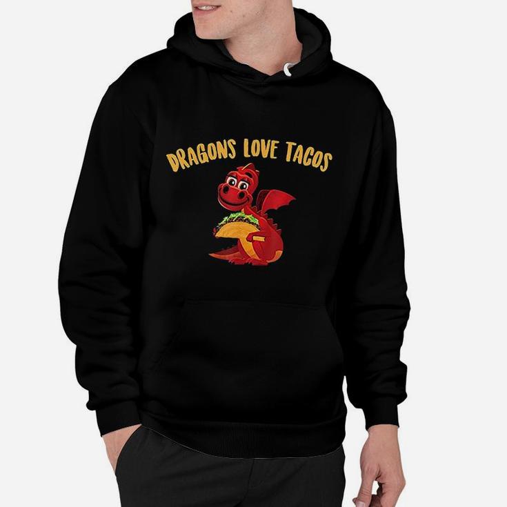 Dragons Love Tacos Cool Fish Tacos Dish Funny Hoodie