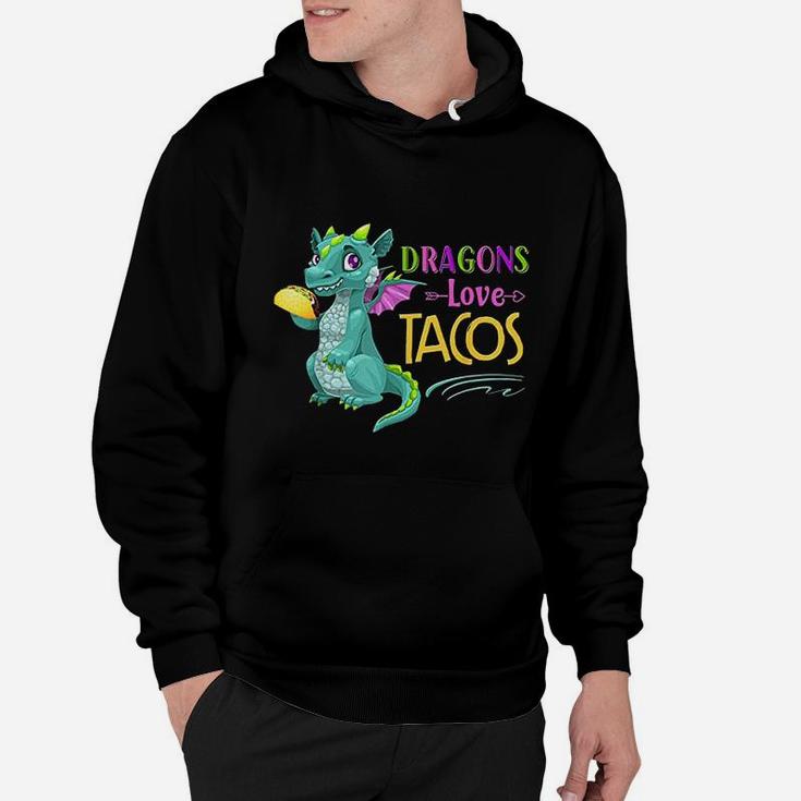Dragons Love Tacos Cool Fish Tacos Dish Funny Hoodie