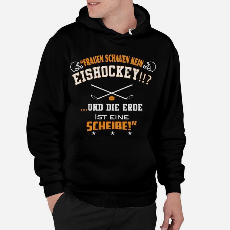 Eishockeyfrauen Erde Scheibe Hoodie