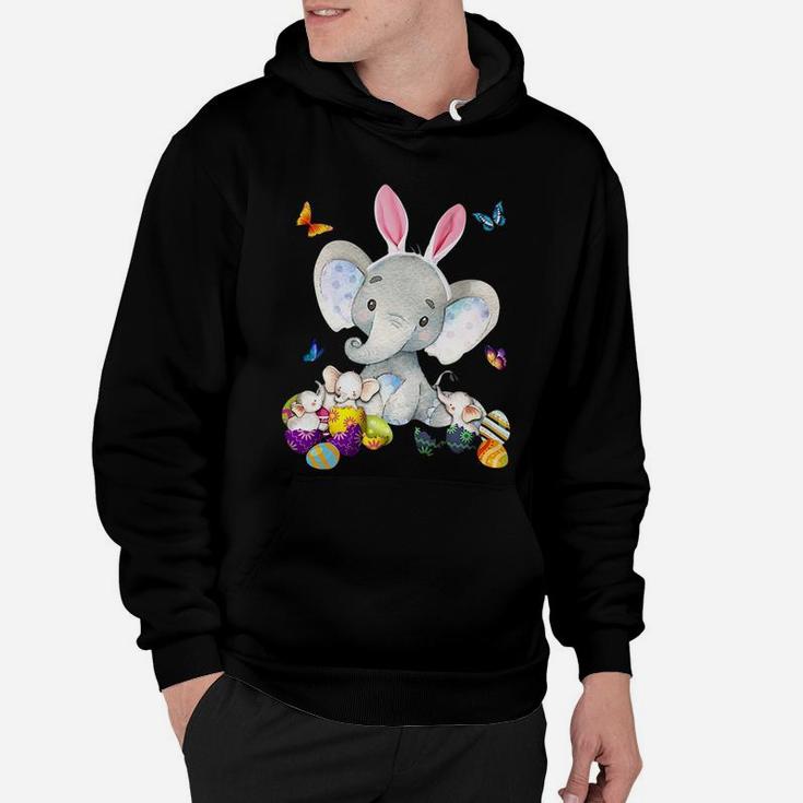 Elephant Easter And Colorful Butterfly Classic Hoodie