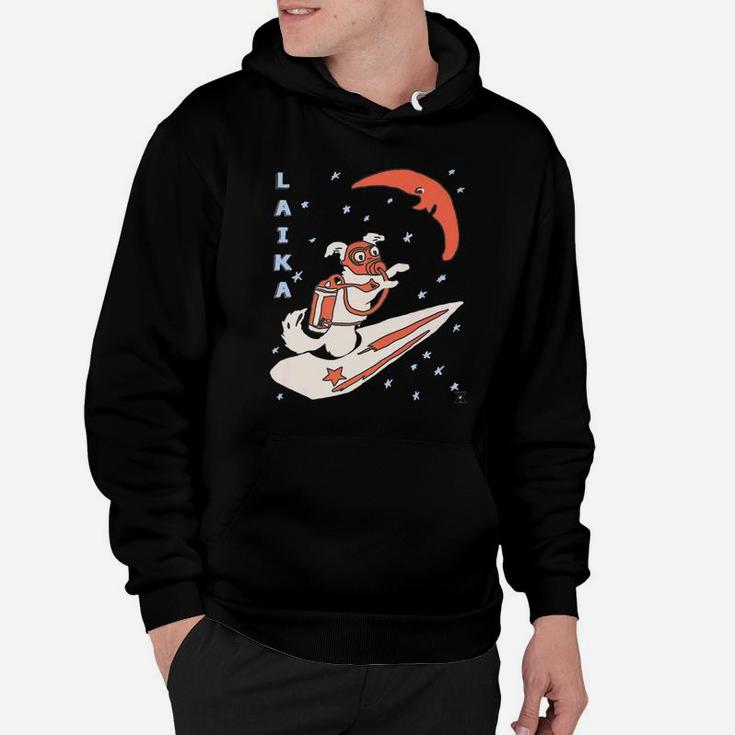 Encycloart Laika Space Dog Soviet Cosmonaut Hoodie