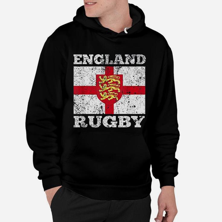 England Rugby Vintage English Flag Rugby United Kingdom Gift Hoodie