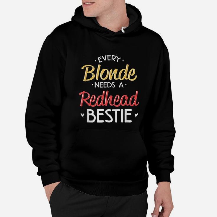 Every Blonde Needs A Redhead Bff Friend Heart Hoodie