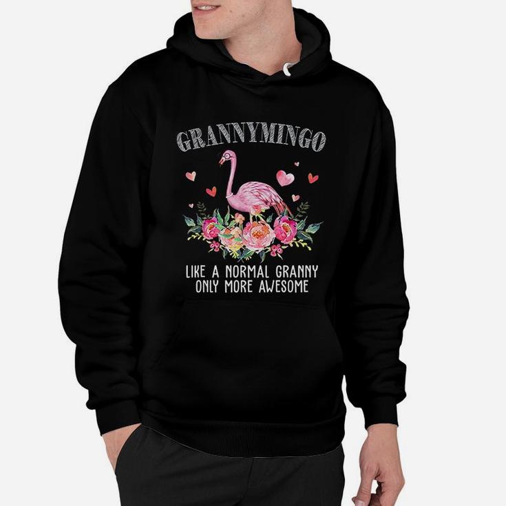 Flamingo Grannymingo Like A Normal Granny Gift Funny Grandma Hoodie