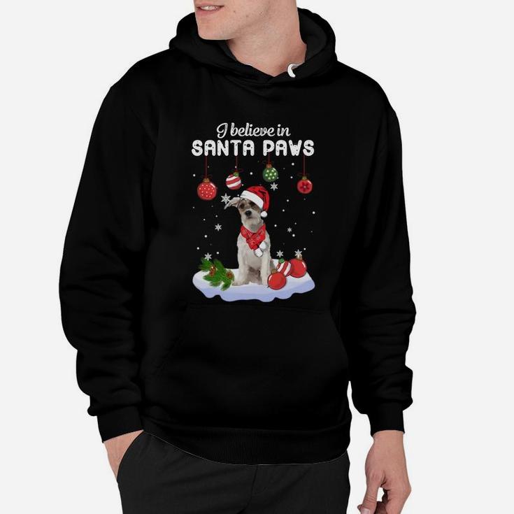 Fox Terrier I Believe In Santa Paws Christmas Shirt Hoodie