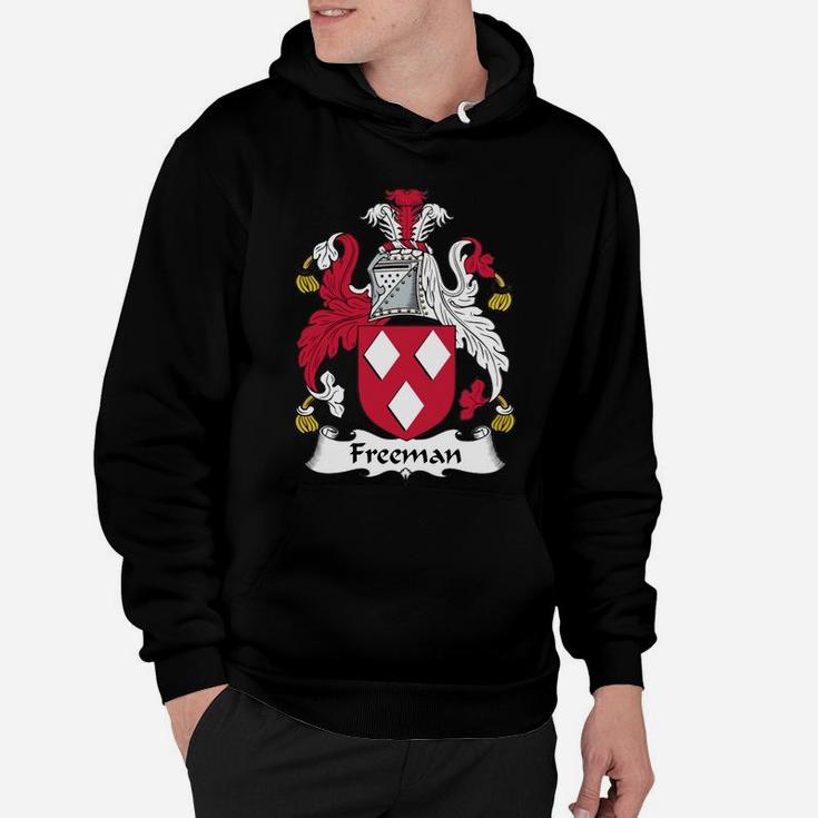 Freeman Family Crest Coat Of Arms British Family Crests Hoodie