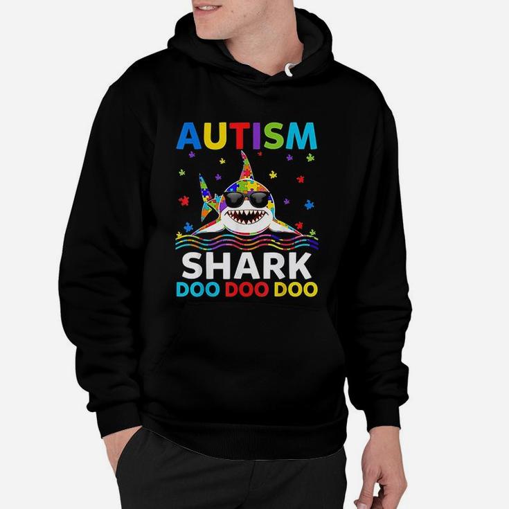 Funny Autism Shark Puzzle Awareness Day Cute Hoodie