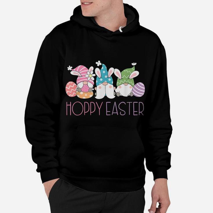Funny Gnome Bunny Easter Hoppy Easter Spring Eggs Hoodie
